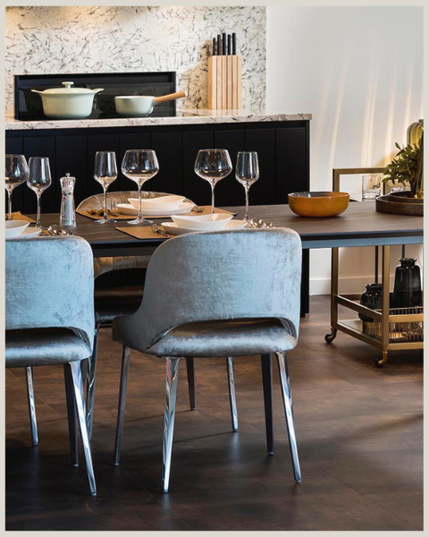 Kitchen Suite Interieur Gedekte Tafel