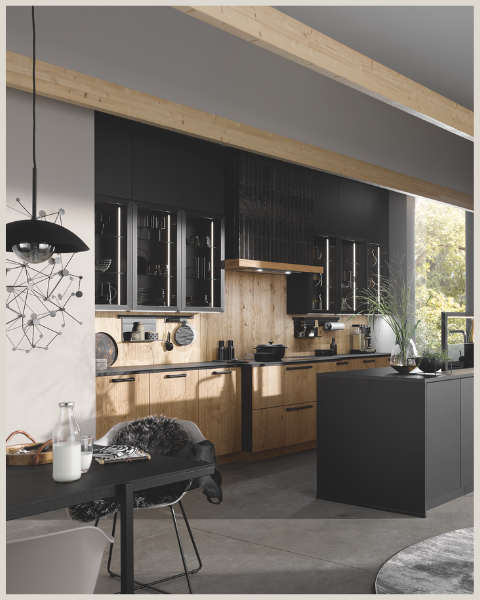 Kitchen Suite Over Ons Hedendaagse Keuken Zwart En Hout